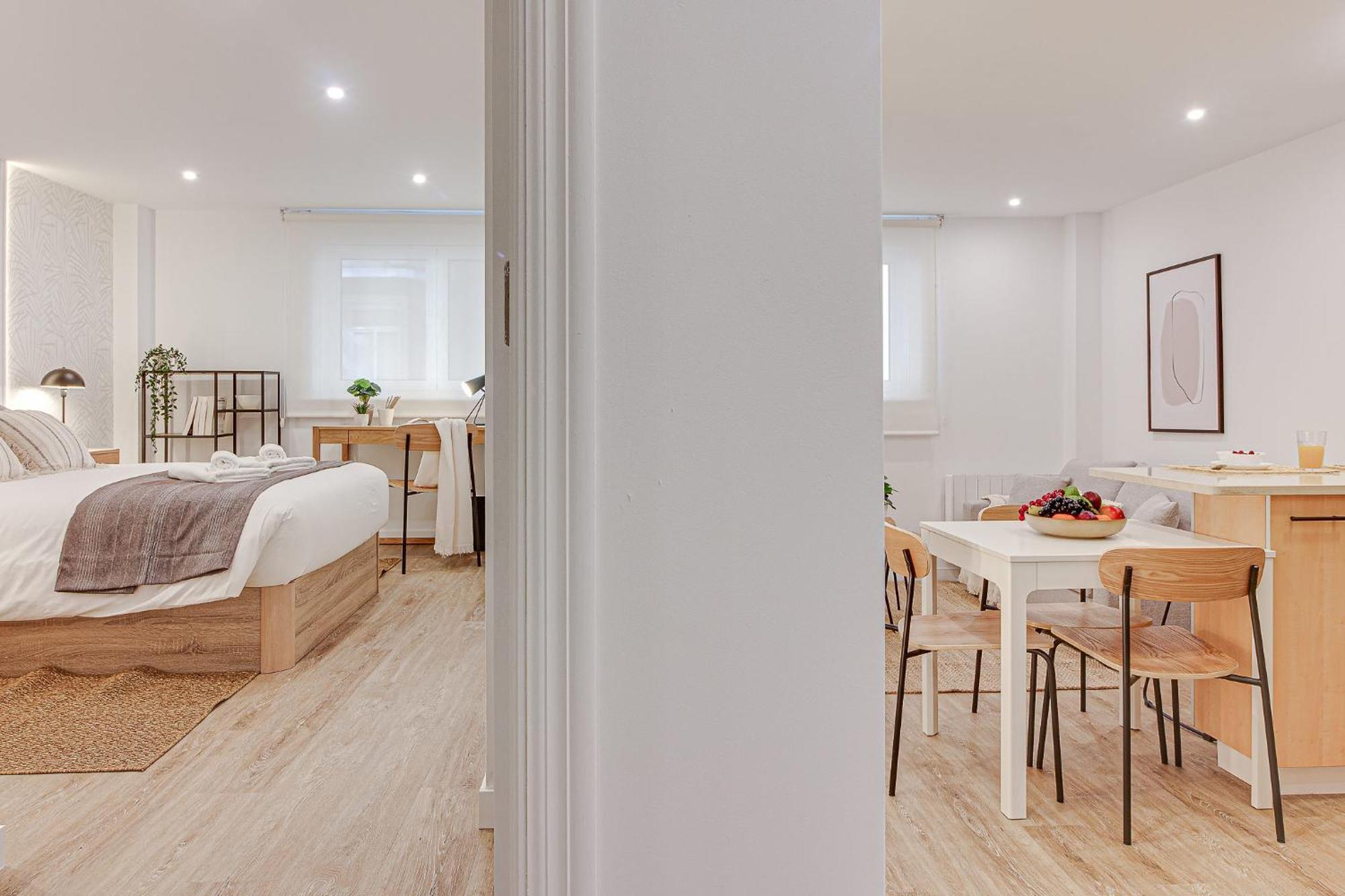 Diseno A Coruna Con Garaje Gratis By Theblueapartments Com Экстерьер фото